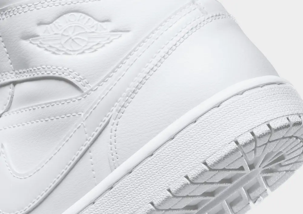 Jordan Air 1 Mid "Triple White" Women's 